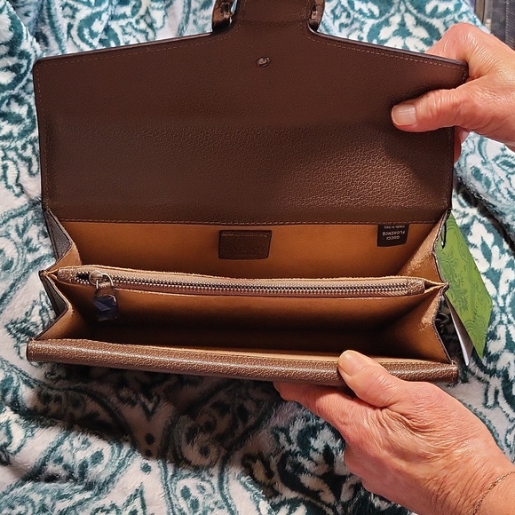 Gucci brown and tan signature charry mar handbag - Picture 6 of 16